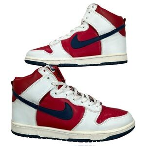 VTG Nike Dunk High LA Clippers White Rapid Blue Varsity Red 2003 Sneakers Sz 8.5